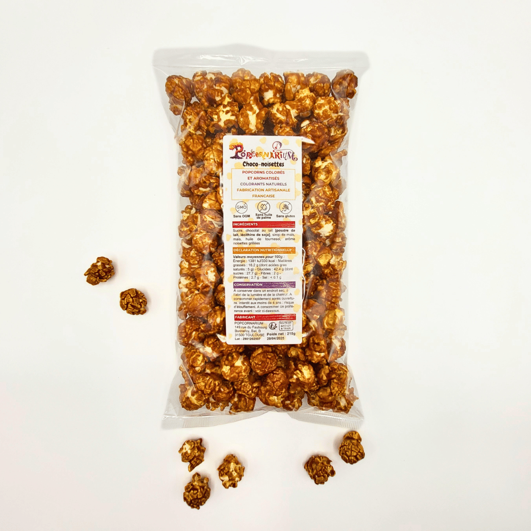 Popcorn saveur choco-noisettes