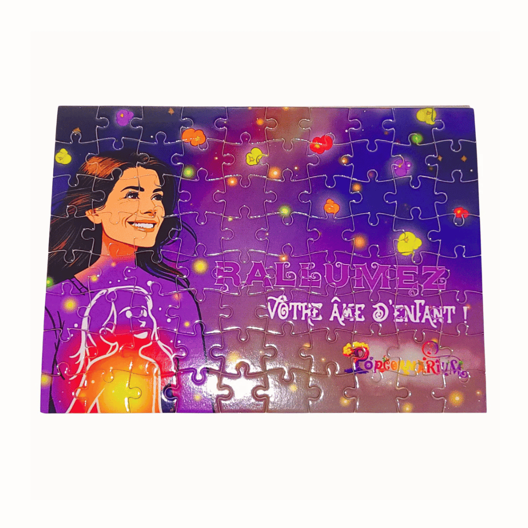 Carte-puzzle "Rallumez votre âme d'enfant"