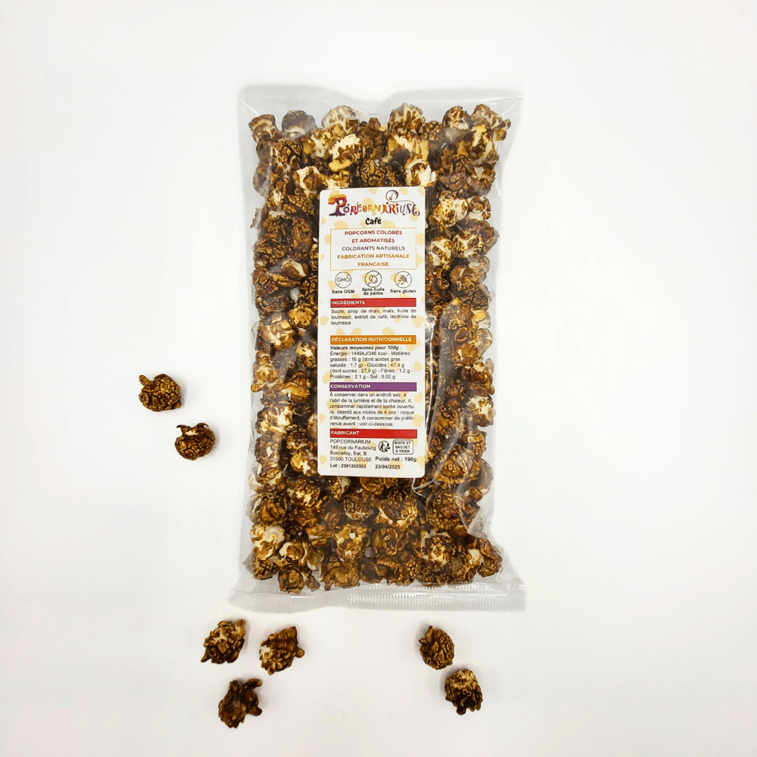 Popcorn saveur café