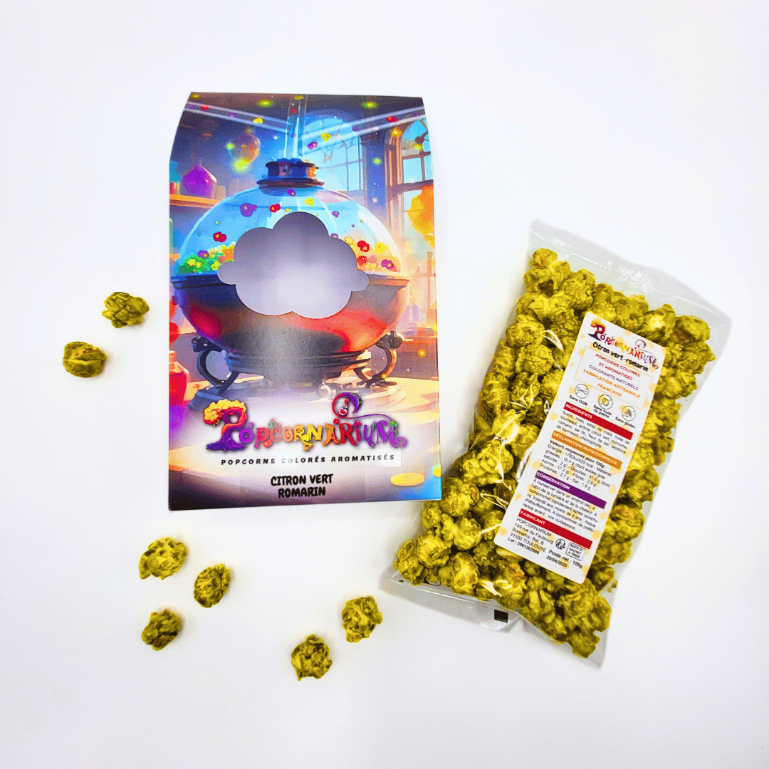 Popcorn saveur citron vert-romarin