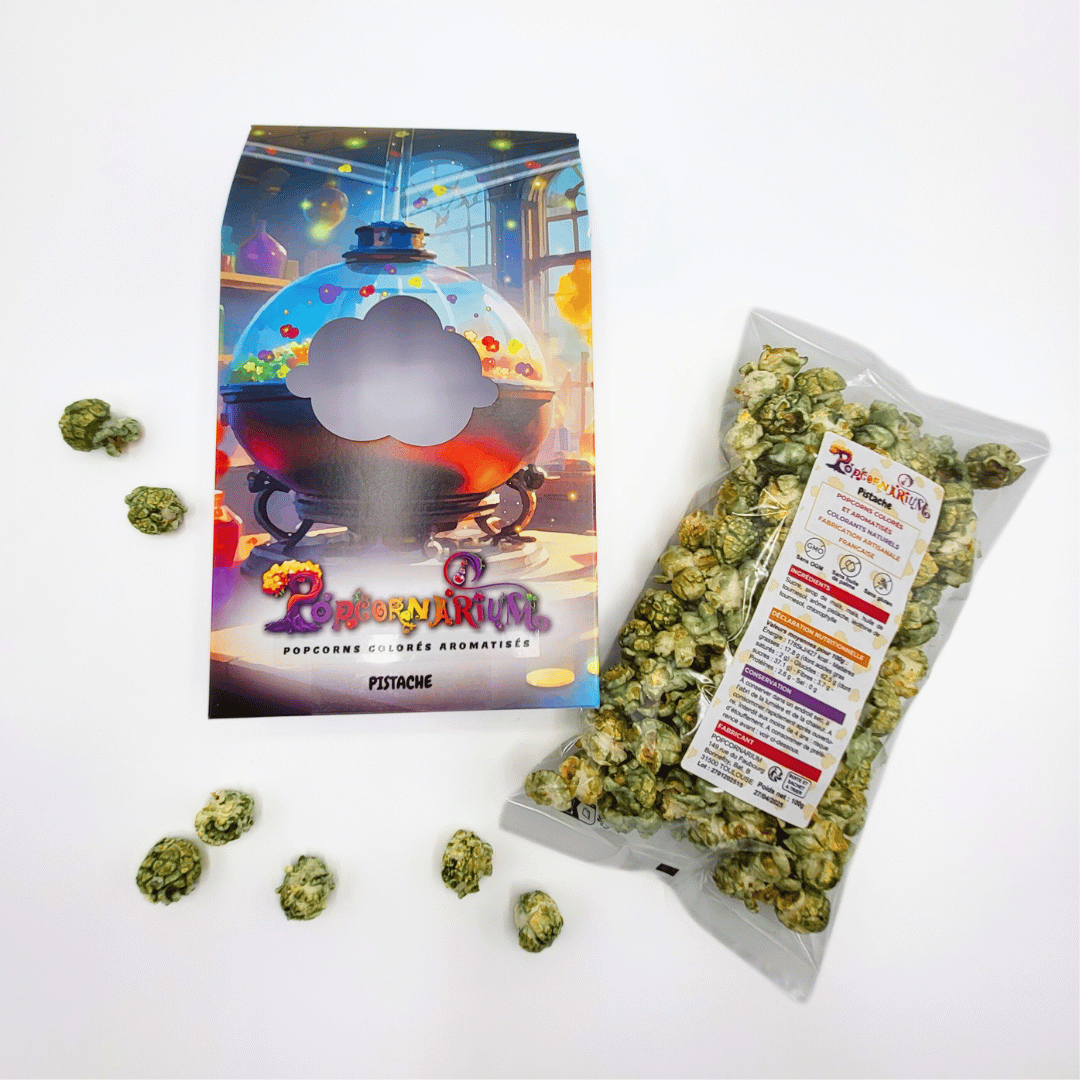 Popcorn saveur pistache