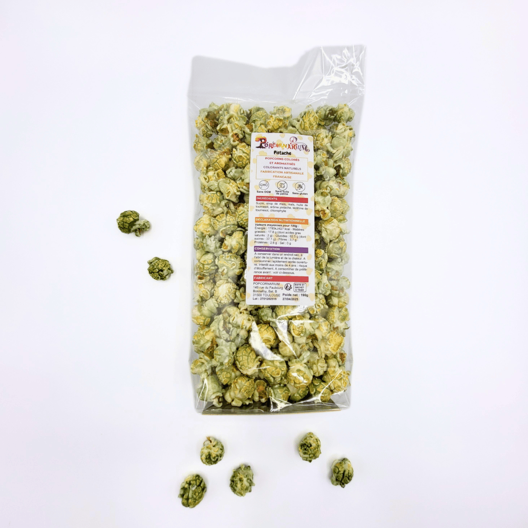 Popcorn saveur pistache