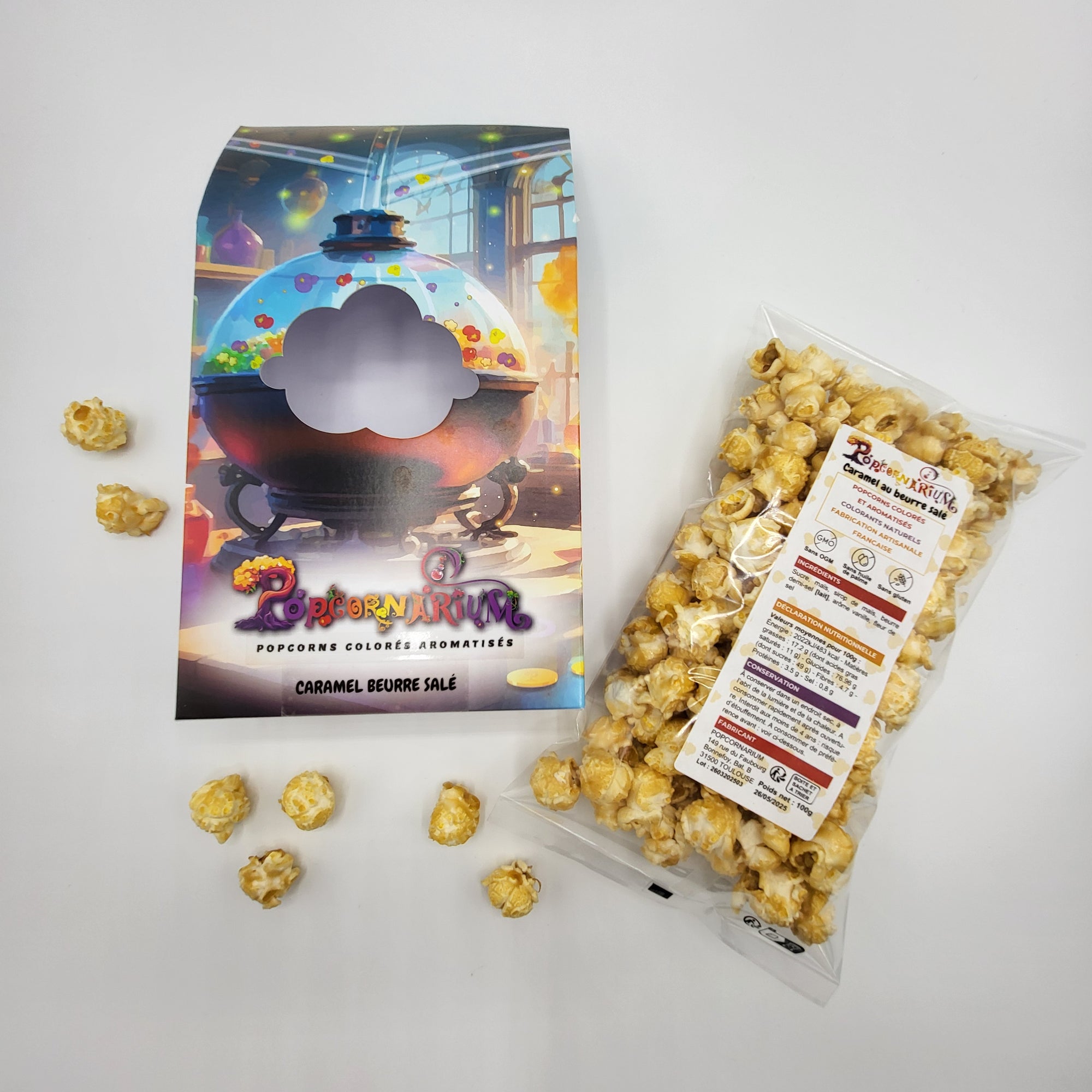Popcorn saveur caramel au beurre salé