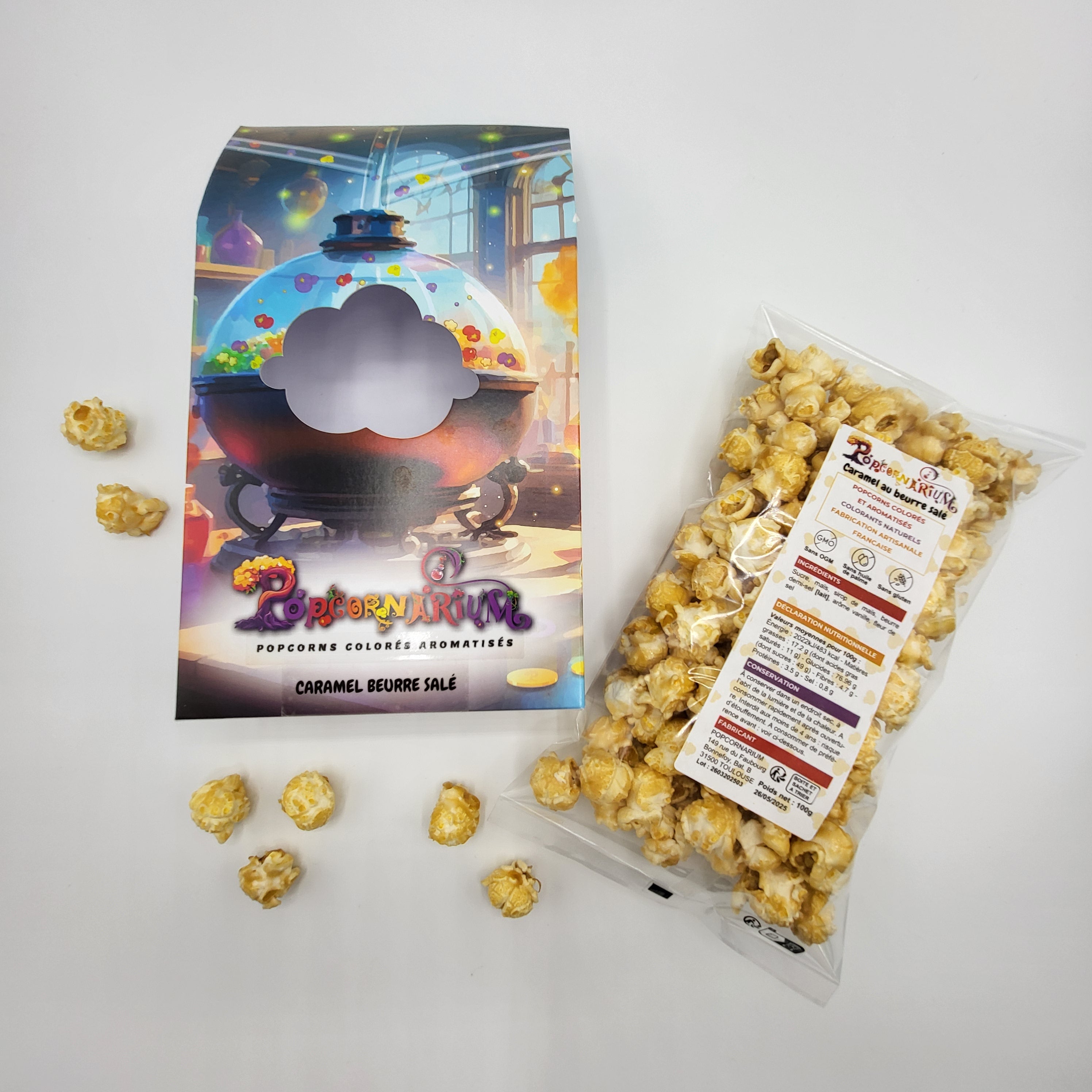 Popcorn saveur caramel au beurre salé