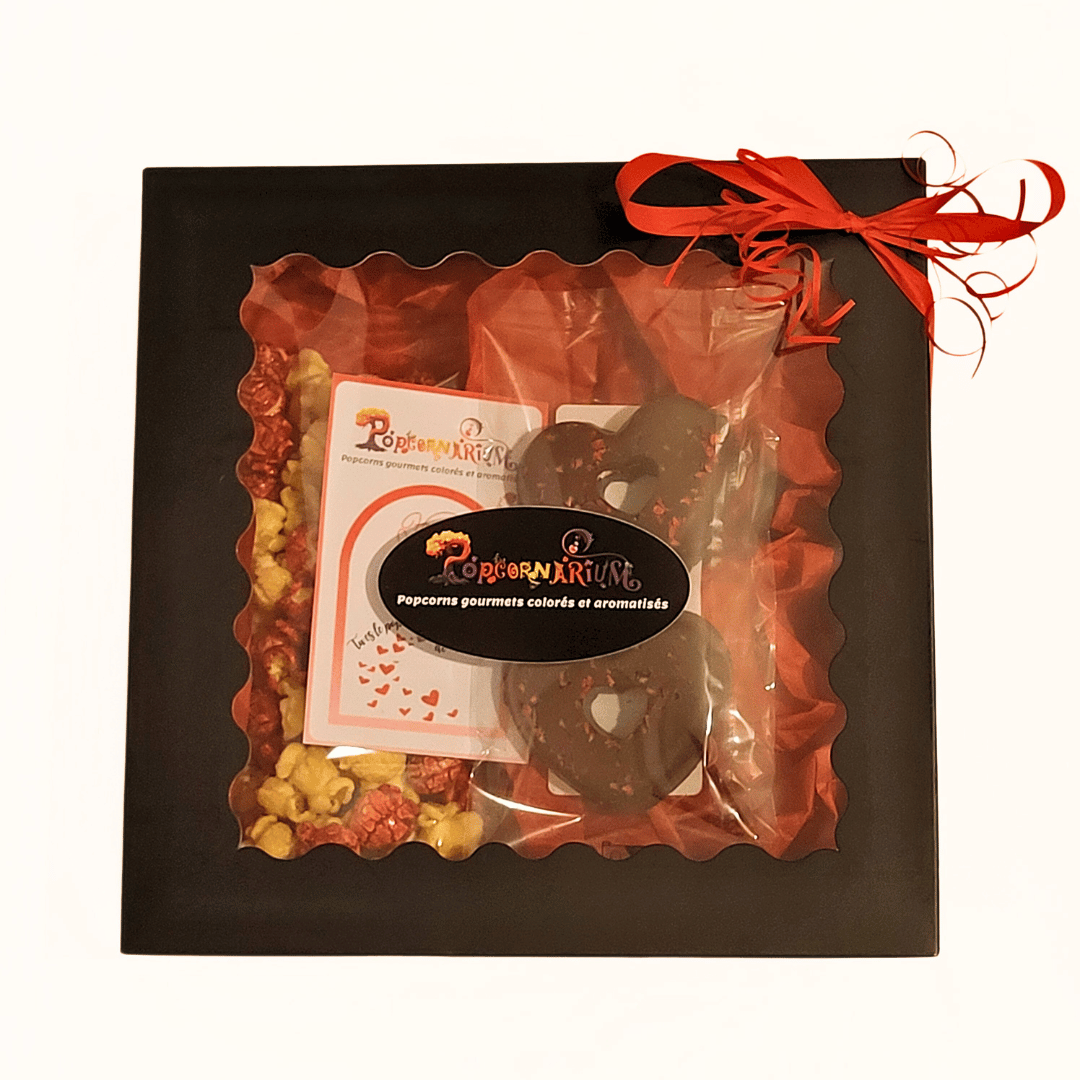 Coffret ÉDITION SAINT-VALENTIN popcorns et confiseries 3