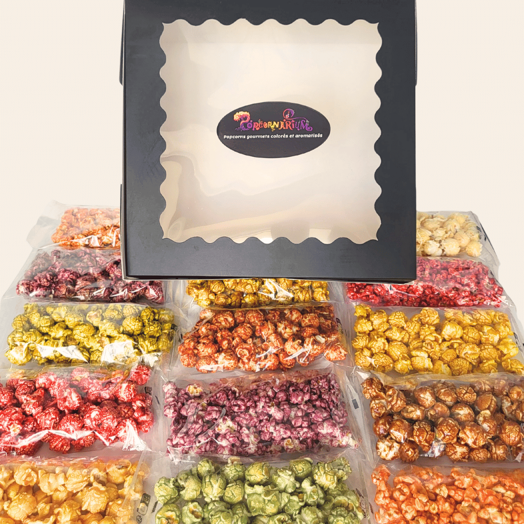 Coffret La totale - 16 saveurs sachets 40g - Popcornarium