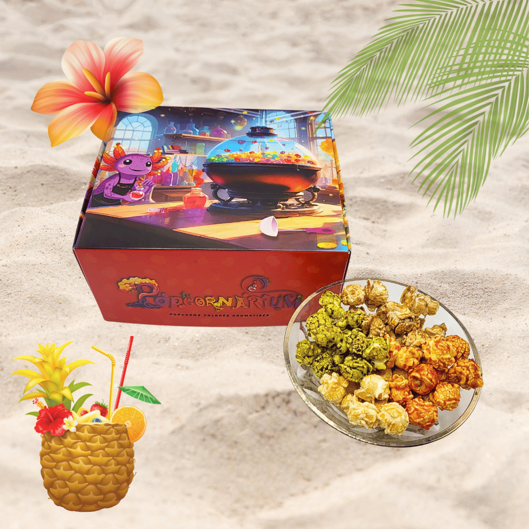Coffret découverte popcorns 4 saveurs cocktails - Popcornarium