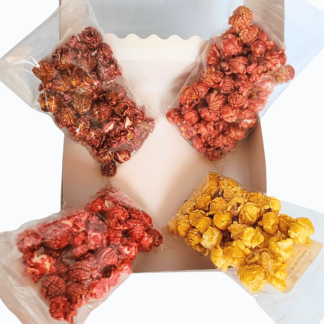 Coffret découverte salé noir - 4 saveurs de popcorn sachets 40g 3 - Popcornarium