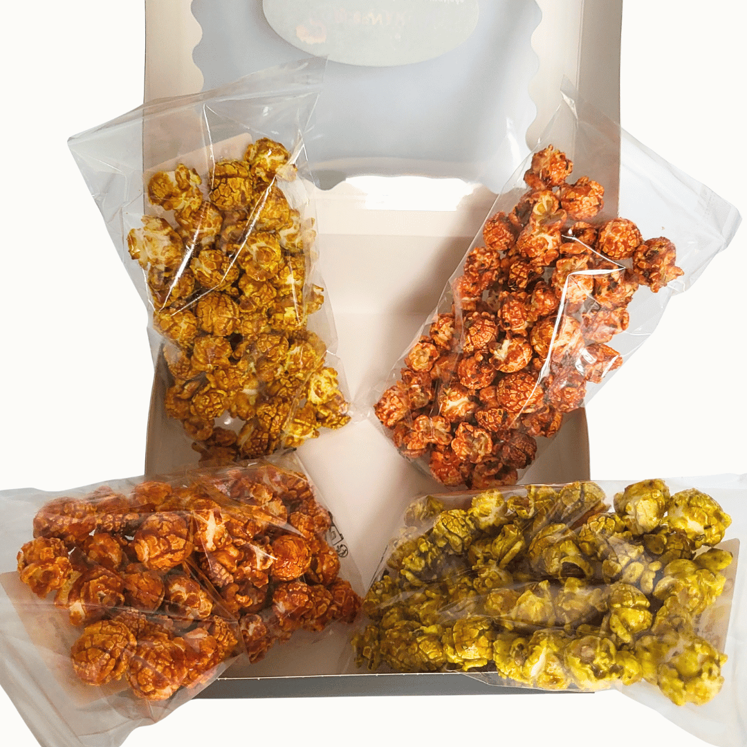 Coffret découverte salé noir - 4 saveurs de popcorn sachets 40g 3 - Popcornarium