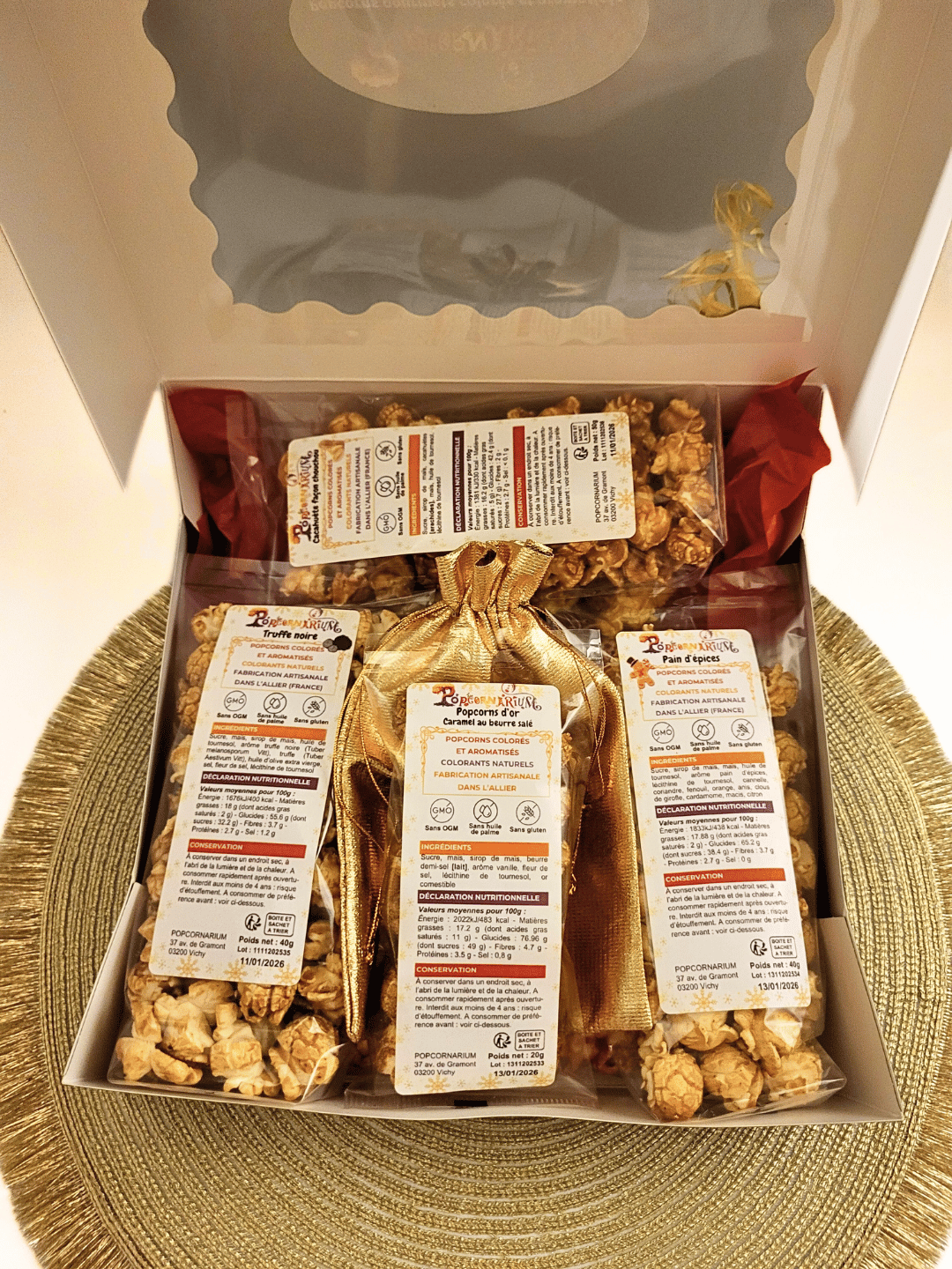Coffret personnalisé 6 saveurs de popcorn ÉDITION NOËL 4 - Popcornarium