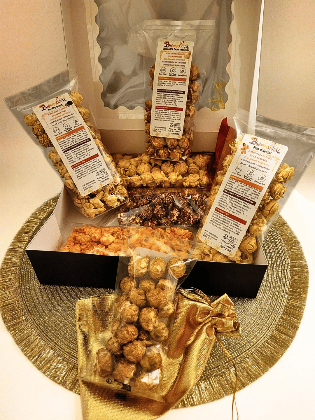 Coffret personnalisé 6 saveurs de popcorn ÉDITION NOËL 5 - Popcornarium