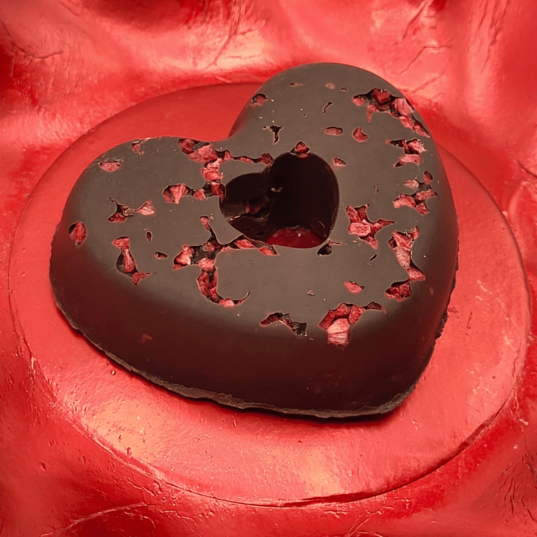 Duo de choc - Confiserie ÉDITION SAINT-VALENTIN saveur chocolat noir et popcorn fraise des bois 4