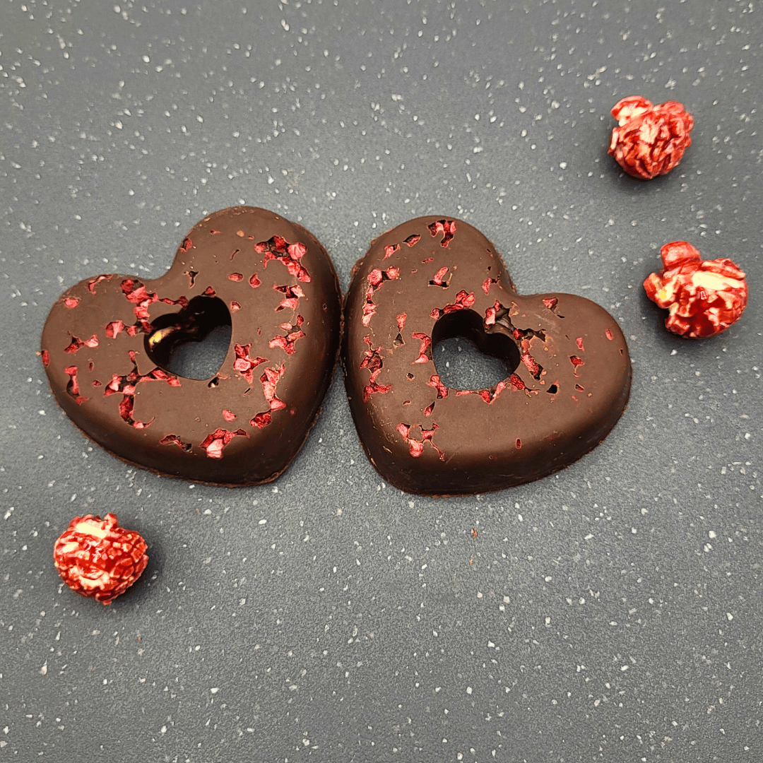 Duo de choc - Confiserie ÉDITION SAINT-VALENTIN saveur chocolat noir et popcorn fraise des bois 8