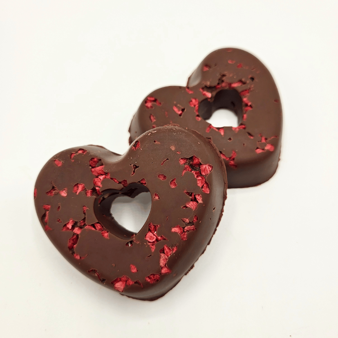 Duo de choc - Confiserie ÉDITION SAINT-VALENTIN saveur chocolat noir et popcorn fraise des bois 2