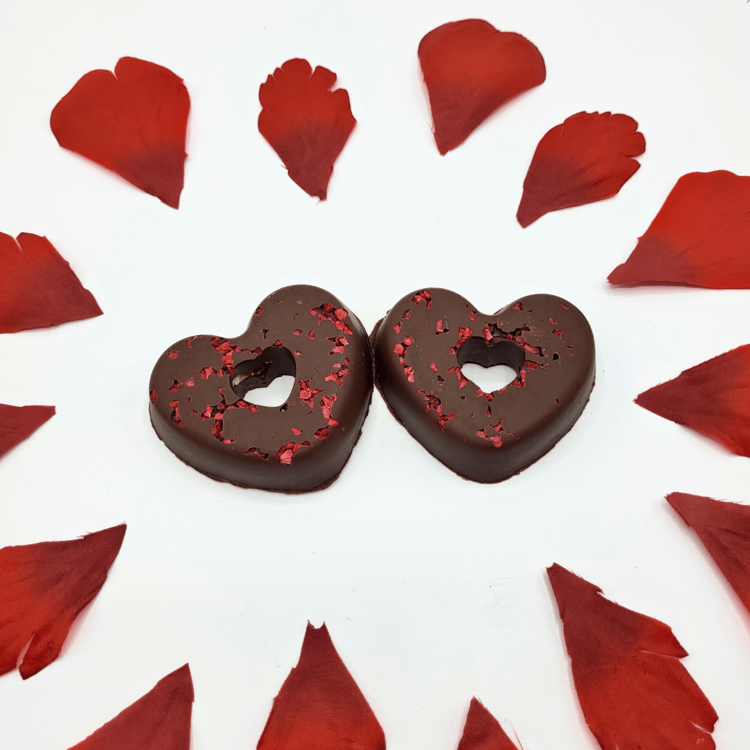 Duo de choc - Confiserie ÉDITION SAINT-VALENTIN saveur chocolat noir et popcorn fraise des bois 7