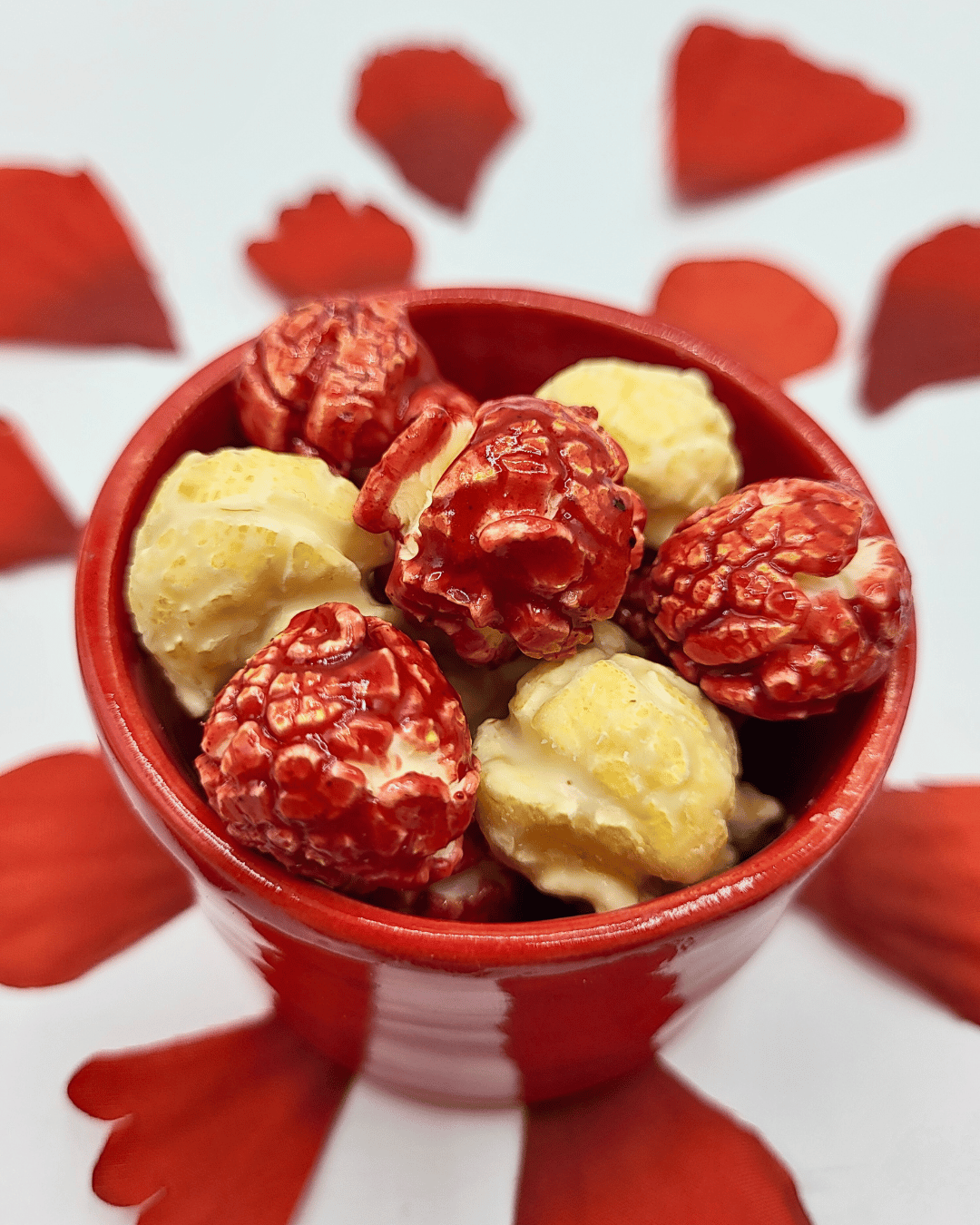 Perles d'amour - Popcorn ÉDITION SAINT-VALENTIN saveur chocolat blanc et fraise des bois 3