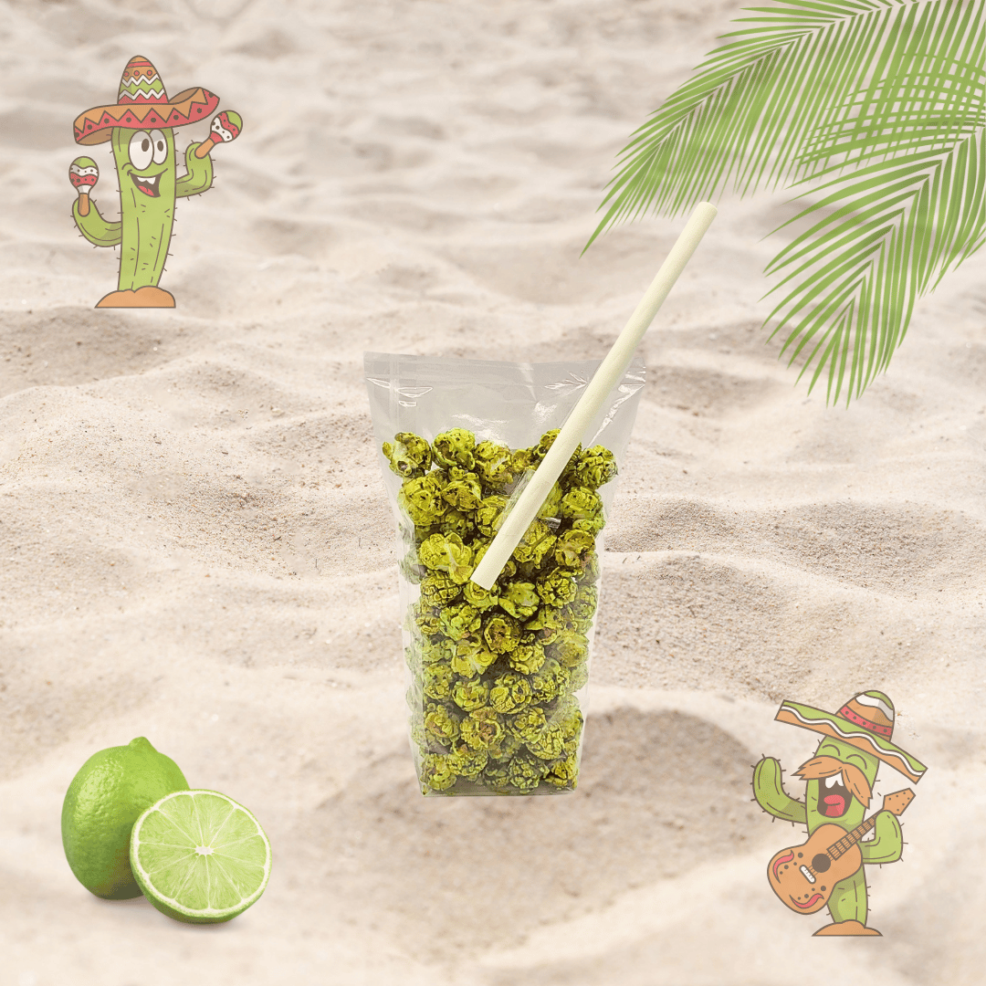 Popcorns colorés et aromatisés saveur mojito 4 - Popcornarium