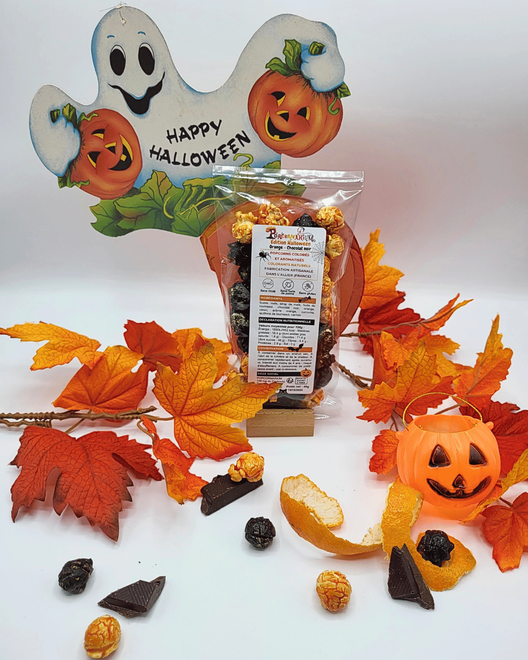 Popcorn spécial Halloween saveur orange-chocolat noir 4 - Popcornarium