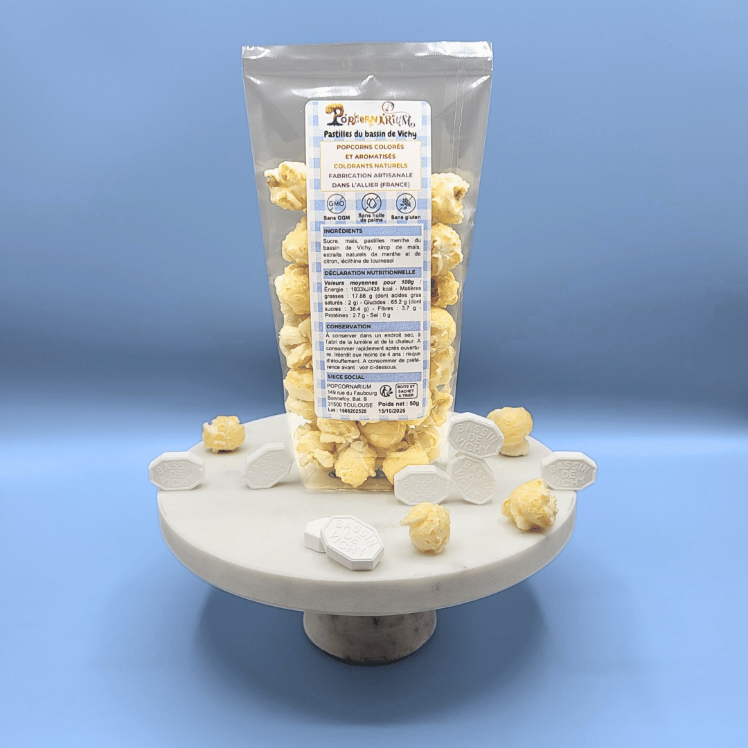 Vichy pastille Flavored Popcorn
