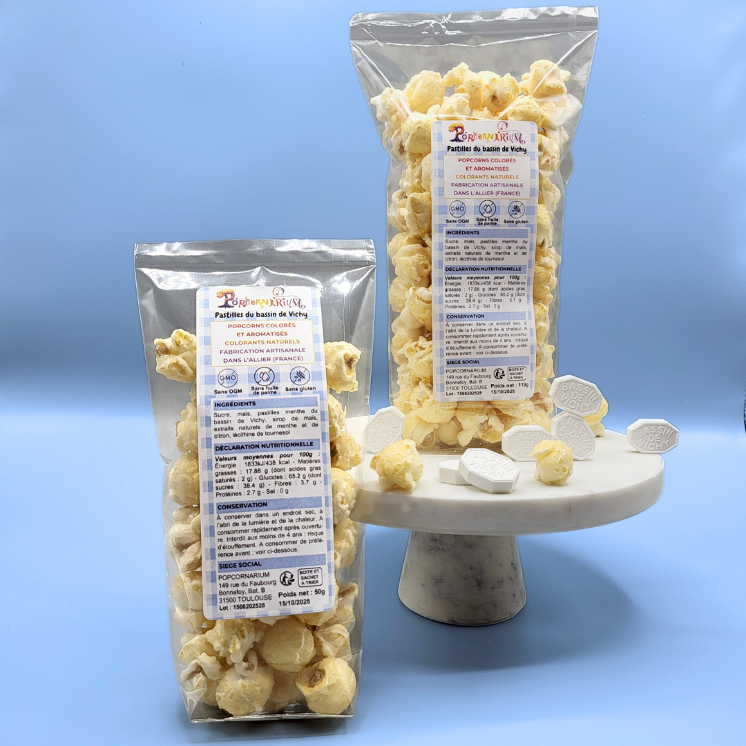 Vichy pastille Flavored Popcorn
