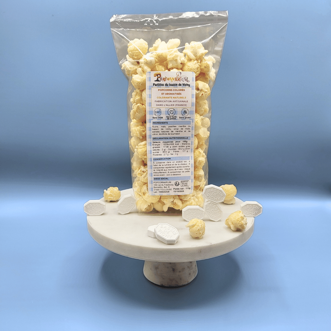 Vichy pastille Flavored Popcorn