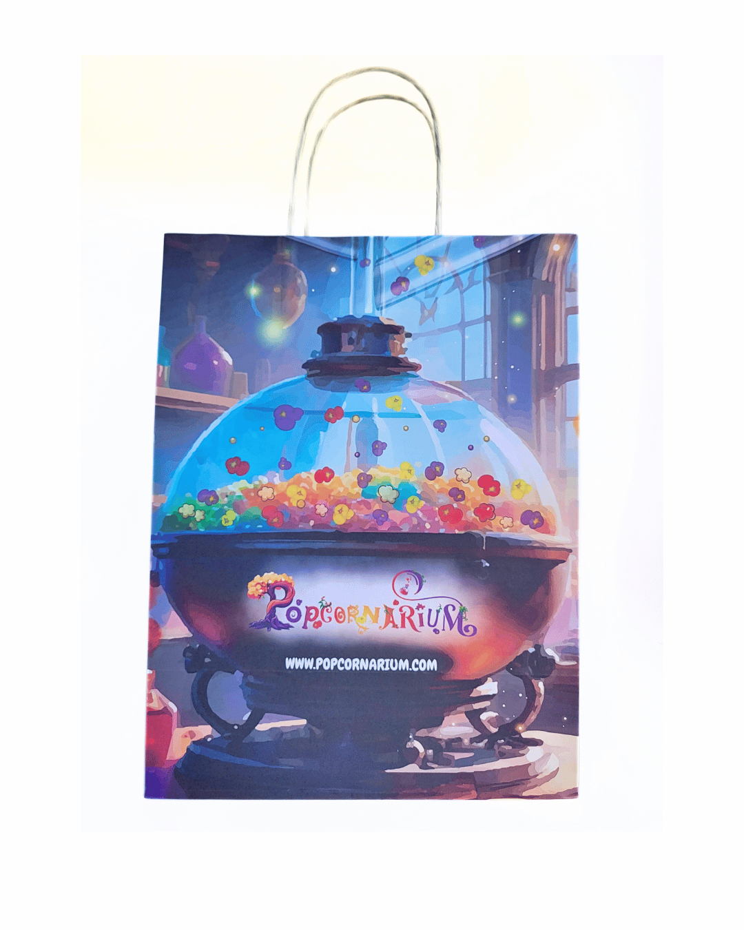 Sac papier kraft impression totale illustration Popcornarium 6